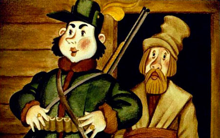 Русская народная сказка. Чудесные лапоточки