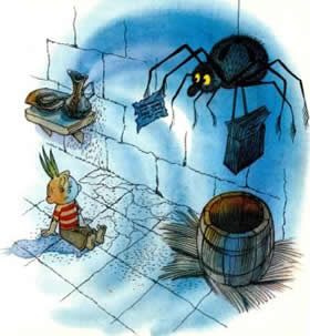 Приключения ЧиполлиноГЛАВА 23: Чиполлино знакомится с пауком-почтальоном