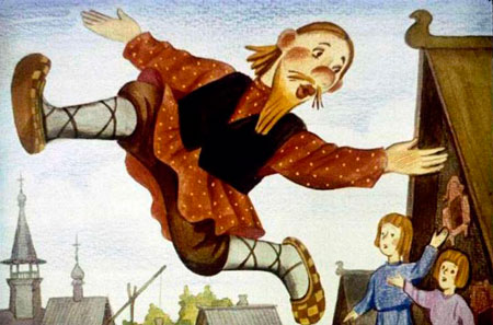 Русская народная сказка. Чудесные лапоточки