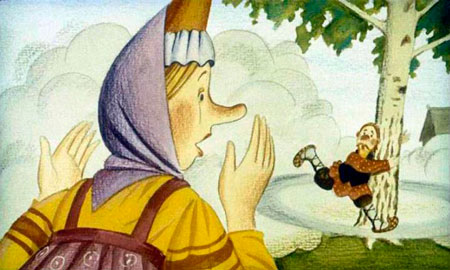 Русская народная сказка. Чудесные лапоточки