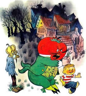 Приключения ЧиполлиноГЛАВА 2: Как Чиполлино заставил кавалера Помидора заплакать в первый раз