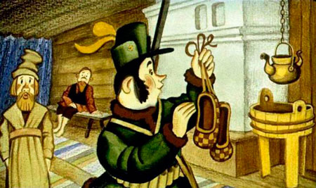 Русская народная сказка. Чудесные лапоточки