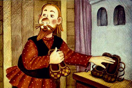 Русская народная сказка. Чудесные лапоточки