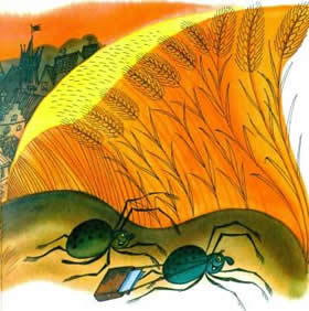 Приключения ЧиполлиноГЛАВА 25: Приключение паука Хромонога и паука Семь с половиной