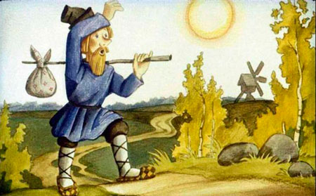 Русская народная сказка. Чудесные лапоточки