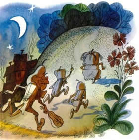 Приключения ЧиполлиноГЛАВА 11: Из которой видно, что кавалер Помидор имеет обыкновение спать в чулках