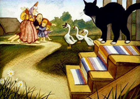 Русская народная сказка. Чудесные лапоточки