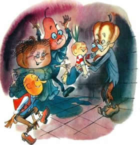 Приключения ЧиполлиноГЛАВА 10: Путешествие Чиполлино и Крота из одной тюрьмы в другую