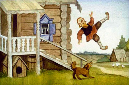 Русская народная сказка. Чудесные лапоточки