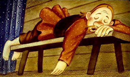 Русская народная сказка. Чудесные лапоточки