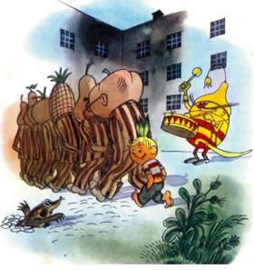 Приключения Чиполлино. Прогулка в тюрьме