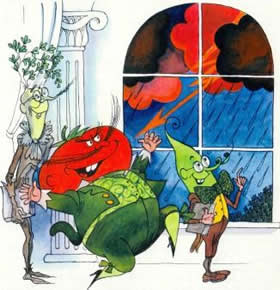 Приключения ЧиполлиноГЛАВА 28: Синьор Помидор устанавливает налог на погоду