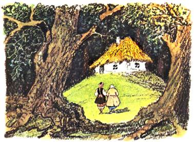 Украинская сказка. Старикова дочка и старухина дочка