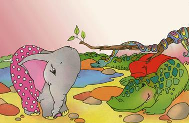 Короткие сказки для самых маленьких. Слон в зоопарке