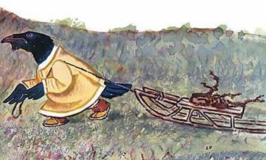 Чукотская сказка. Куличок и и ворон Куркыль