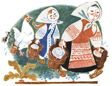 У страха глаза велики. Русская народная сказка