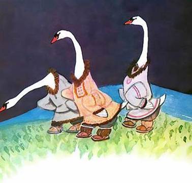 Чукотская сказка. Куличок и и ворон Куркыль