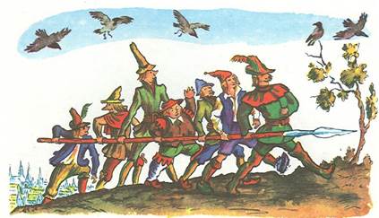 Семеро храбрецов. Сказка братьев Гримм