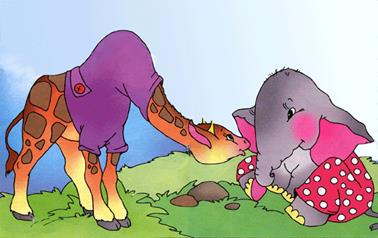 Короткие сказки для самых маленьких. Слон в зоопарке