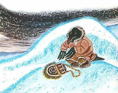 Чукотская сказка. Куличок и и ворон Куркыль