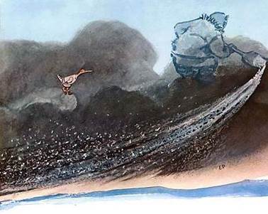 Чукотская сказка. Куличок и и ворон Куркыль