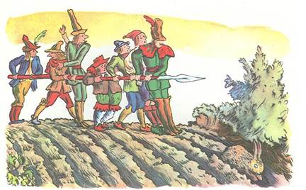 Семеро храбрецов. Сказка братьев Гримм