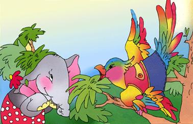 Короткие сказки для самых маленьких. Слон в зоопарке