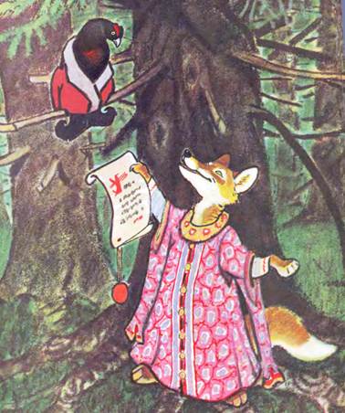 Лиса и тетерев