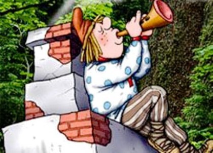 По щучьему веленью. Емеля целый день лежит на печке