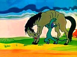 Сказка о попе и работнике его Балде. Приподнял кобылу, два шага шагнул