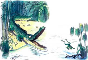 Сказка о знаменитом крокодиле и лягушонке