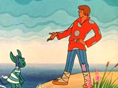 Сказка о попе и работнике его Балде. Вот из моря вылез старый Бес