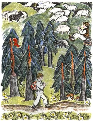 Украинская сказка. Про бедного человека и Вороньего царя