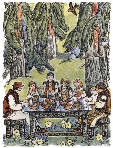 Украинская сказка. Про бедного человека и Вороньего царя