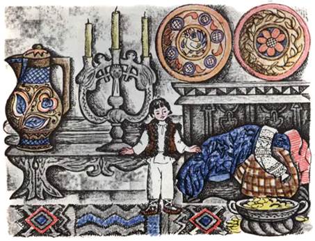 Украинская сказка. Про бедного человека и Вороньего царя