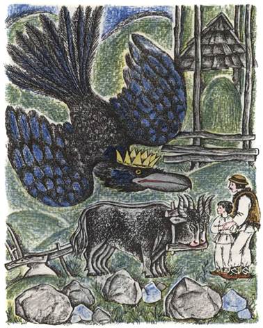 Украинская сказка. Про бедного человека и Вороньего царя