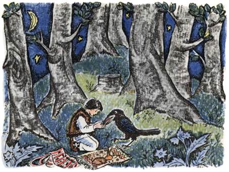 Украинская сказка. Про бедного человека и Вороньего царя