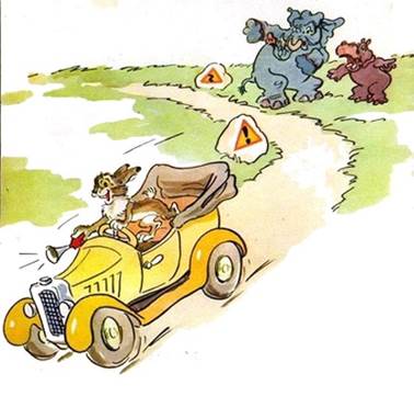 Два толстяка и заяц. Басни Михалкова