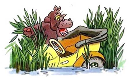 Два толстяка и заяц. Басни Михалкова