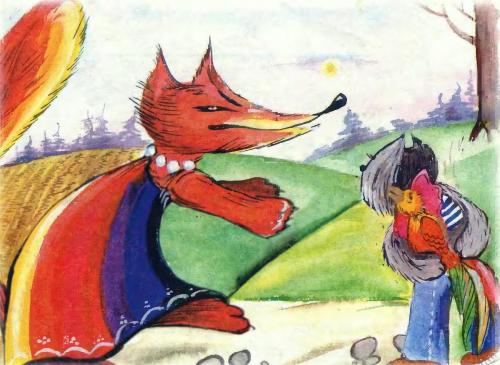 Как кот петуха спас