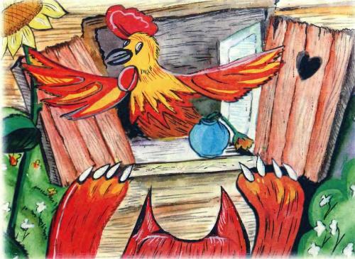 Как кот петуха спас - 11