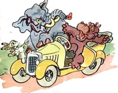 Два толстяка и заяц. Басни Михалкова