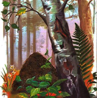 Как муравьишка домой спешил