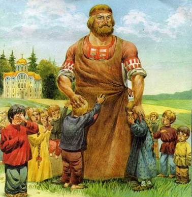 Русские народные сказки о богатырях. Никита Кожемяка