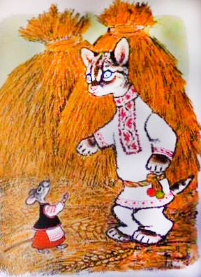 Котик Петрик и мышка