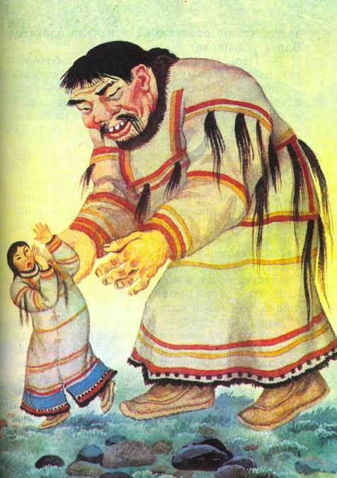 Алеутская сказка. Женщина-лисица