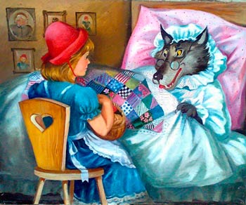Красная шапочка. Бабушка, какие у тебя большие руки