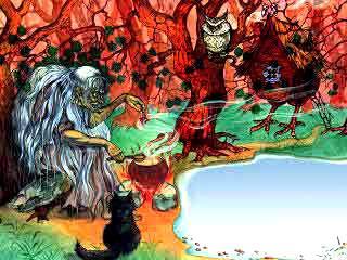 Баба-Яга и ягоды. Русские народные сказки