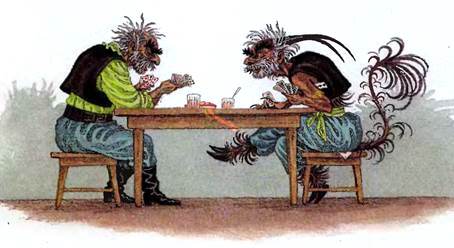 Цыганская сказка. Как черт хотел цыгана на свое место поставить