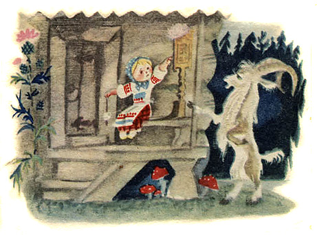 Бычок - чёрный бочок, белые копытца. Русские народные сказки